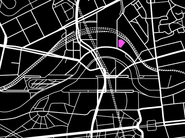 Eine Grafik zeigt die Lage des Futuriums in der Stadt Berlin